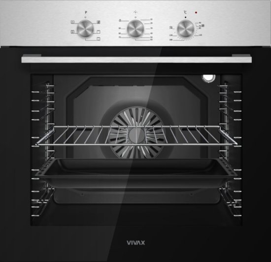 Ugradbena pećnica VIVAX BO-806BFTM X, ventilacijska, 80 l, energetski razred A