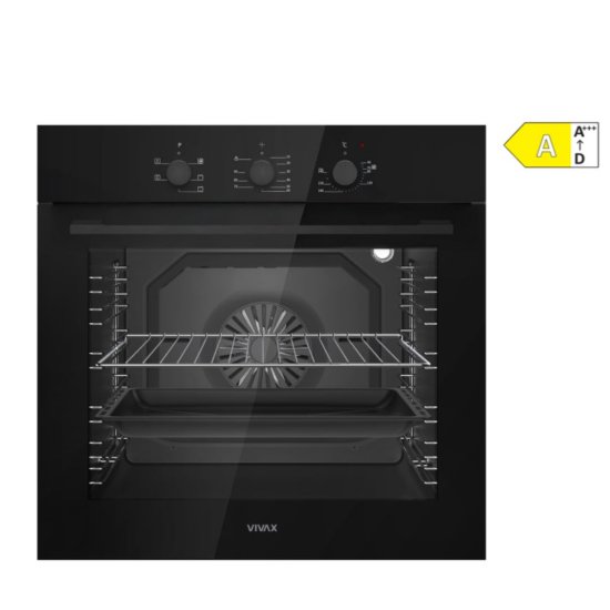 Ugradbena pećnica VIVAX BO-806BFTM G, ventilacijska, 80 l, energetski razred A