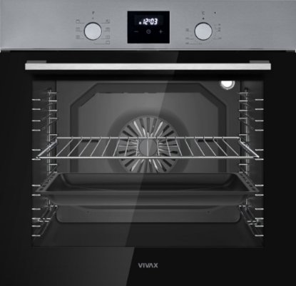 Ugradbena pećnica VIVAX BO-808BFD X, ventilacijska, 80 l, energetski razred A
