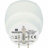 Putni adapter SKROSS, EU - USA, 1.500230-E, bijeli