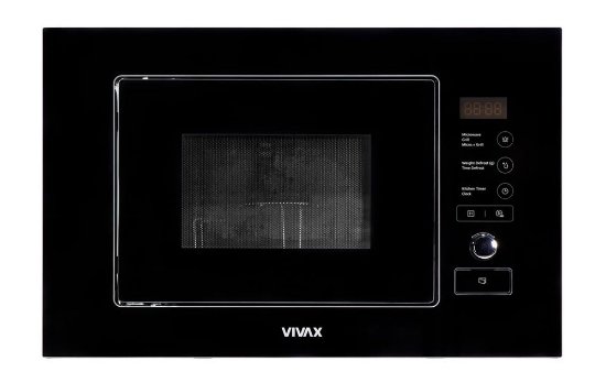 Ugradbena mikrovalna pećnica VIVAX MWOB-2020G G, 1250W, 20L, crna