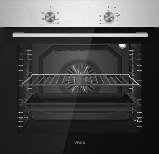 Ugradbena pećnica VIVAX BO-806BFM X, ventilacijska, 80 l, energetski razred A