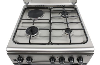 Plinski štednjak VIVAX HOME FC-31602IF X, 3x plin, 1x grijača ploča, energetski razred A, sivi