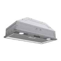 Zidna kuhinjska napa VIVAX CHO-60BI100T X, 52,5 cm, 281 m3/h, energetski razred D, bijela