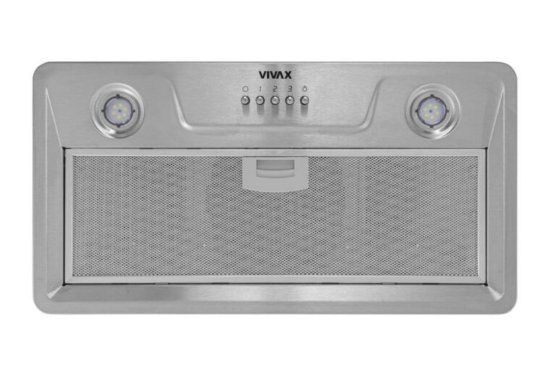Zidna kuhinjska napa VIVAX CHO-60BI100T X, 52,5 cm, 281 m3/h, energetski razred D, bijela