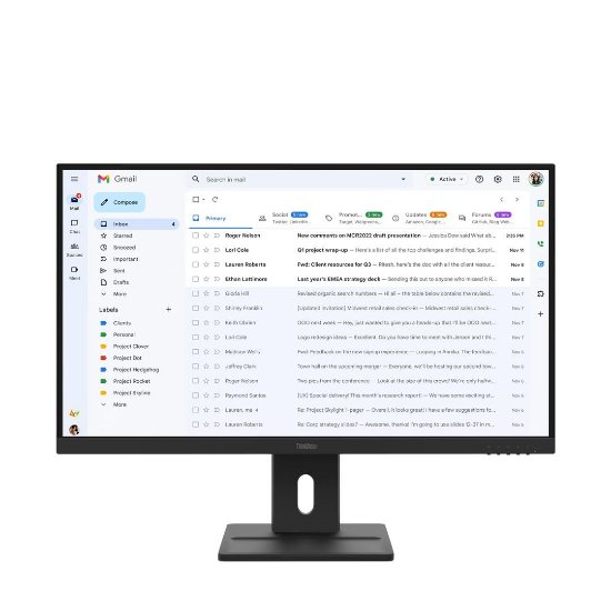 Monitor 27" LENOVO ThinkVision E27-40, FHD, IPS, 100Hz, 6ms, 300cd/m2, pivot, zvučnici, crni