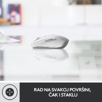 Miš LOGITECH MX Anywhere 3, laserski, bežični, BT, Unifying receiver USB, pale gray