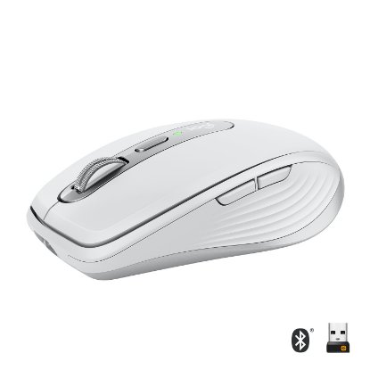 Miš LOGITECH MX Anywhere 3, laserski, bežični, BT, Unifying receiver USB, pale gray