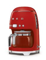 Aparat za kavu SMEG DCF02RDEU, 1050 W, filter kava, do 12 šalica, 1.4 l, crvena