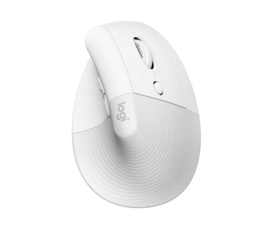 Miš LOGITECH Lift za Mac, ergonomski, bežični, bijeli