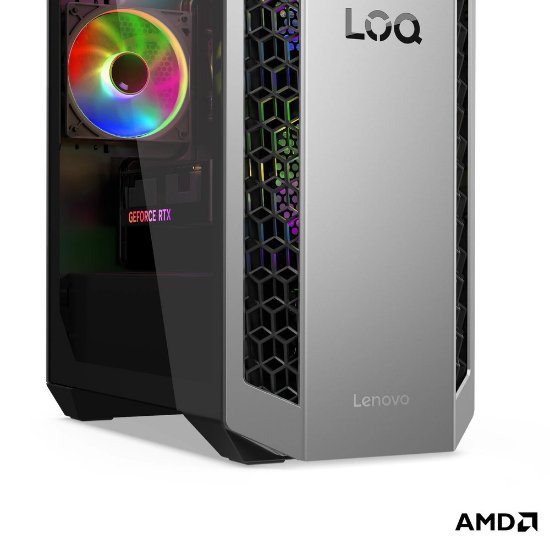Računalo LENOVO LOQ Tower 91DF007GSC / Ryzen 7 8745HX, 32GB, 1TB SSD, nVidia GeForce RTX 5050, WiFi, bez OS, crno
