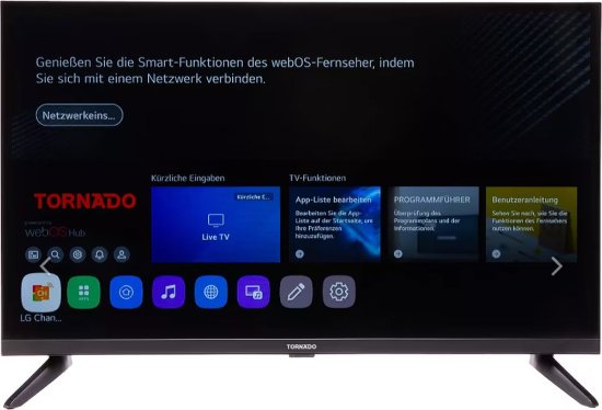 QLED TV 55” TORNADO, 4K UHD, WEBOS, WIFI, energetski razred G, crni