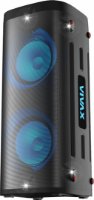 Prijenosni Bluetooth karaoke zvučnik VIVAX BS-1011, 100 W RMS/200 W Peak, 7500 mAh, do 13.5 h reprodukcije, Bluetooth/Wireless, LED svjetla sinkronizirana s ritmom, daljinski upravljač, 17.4 kg, crna