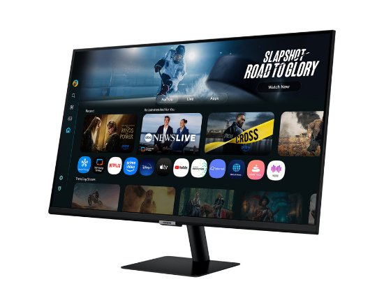 Premium monitor 32" SAMSUNG M70F Smart LS32FM702UUXDU, QHD, VA, 60Hz, 4ms, 240cd/m2, Vision AI, crni