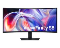 Monitor 40" SAMSUNG S85TH ViewFinity LS40H850TAUXEN, WUHD, VA, 144Hz, 4ms, 350cd/m2, zakrivljeni, crni
