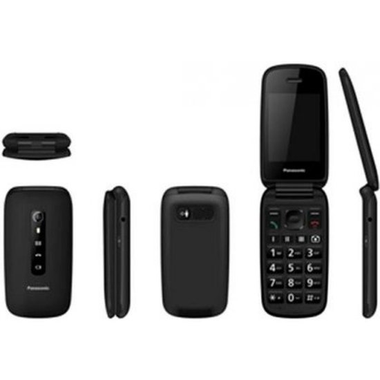Klasični mobitel PANASONIC KX-TU550EXB, flip, preklopni, crni