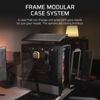 Kućište CORSAIR Frame 4000D RS ARGB, window, MIDI, ATX, crno, bez napajanja