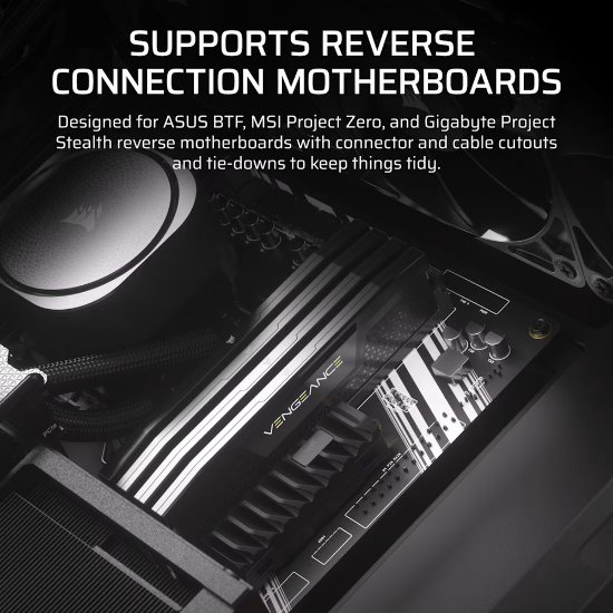 Kućište CORSAIR Frame 4000D RS ARGB, window, MIDI, ATX, crno, bez napajanja