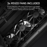 Kućište CORSAIR 3200D RS, MIDI-Tower, ATX, window, tamno sivo, bez napajanja