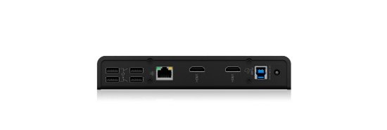 Docking station ICY BOX IB-DK2251AC, USB-C/B na 2x HDMI, USB-C, 3x USB 3.0 Type-A, 4x USB 2.0 Type-A, G-LAN RJ45, za laptop