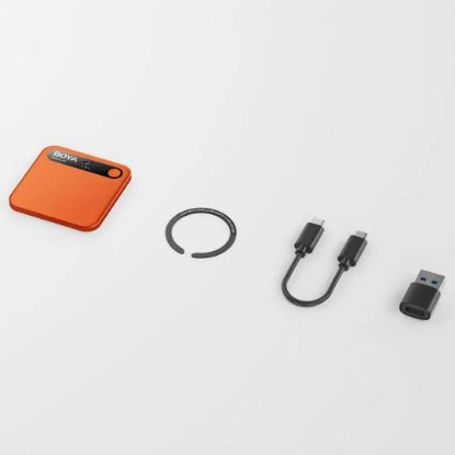 Mikrofon BOYA Notra Bluetooth, USB-C, kozmička narančasta