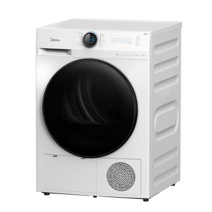 Sušilica rublja MIDEA MD200H90W/W-HR Lunar, s toplinskom pumpom, 9 kg, 14 programa, energetski razred E, bijela