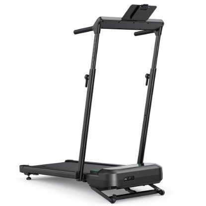 Traka za traka za hodanje i trčanje UREVO, FoldiMix 5L, 2-u-1, max brzina 13,4, duljina trake 120 cm, 120 kg, crna