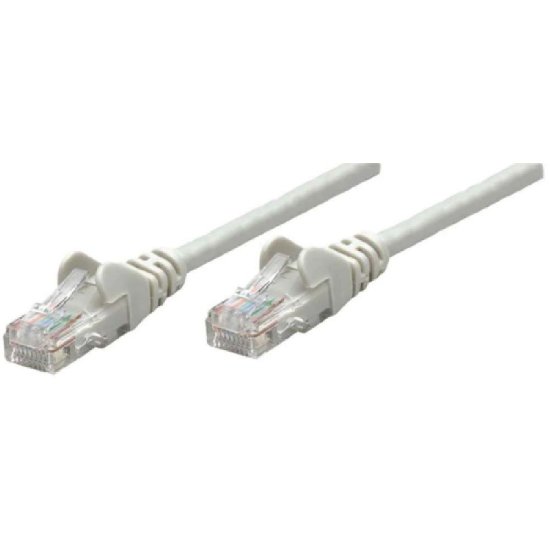 Kabel INTELLINET, patch CAT6, U/UTP, sivi, 0.25m