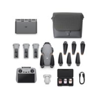Dron DJI Air 3S Fly More Combo (DJI RC 2), 4K UHD kamera, 3-axis gimbal, vrijeme leta do 45min, upravljanje daljinskim upravljačem, sivi