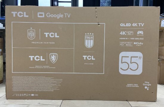 RABLJENI - QLED TV 55" TCL 55C645, Android TV, 4K UHD, DVB-T2/C/S2, HDMI, Wi-Fi, USB, BT, energetski razred G