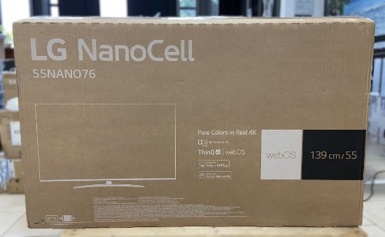 RABLJENI - LED TV 55" LG 55NANO763QA, Smart TV, 4K UHD 3840x2160, DVB-T2/C/S2, HDMI, Wi-Fi, USB, LAN - energetski razred G