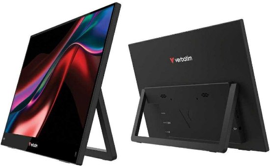 Prijenosni monitor 14" VERBATIM Light 32400, FHD, IPS, 60Hz, 10ms, zvučnici, crn
