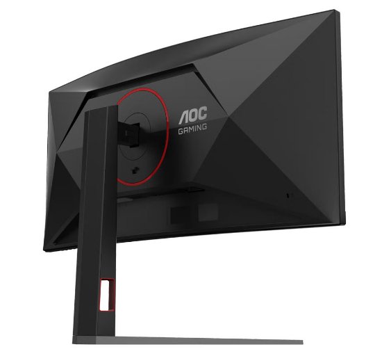 Gaming monitor 34" AOC CU34G4, UWQHD, VA, 180Hz, 1ms, 300cd/m2, FreeSync, zakrivljeni, crni
