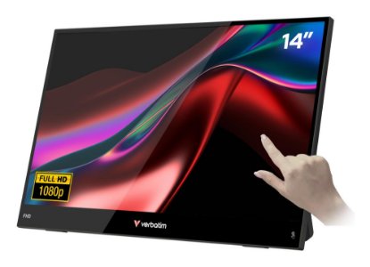 Prijenosni monitor 14" VERBATIM Light 32400, FHD, IPS, 60Hz, 10ms, zvučnici, crn
