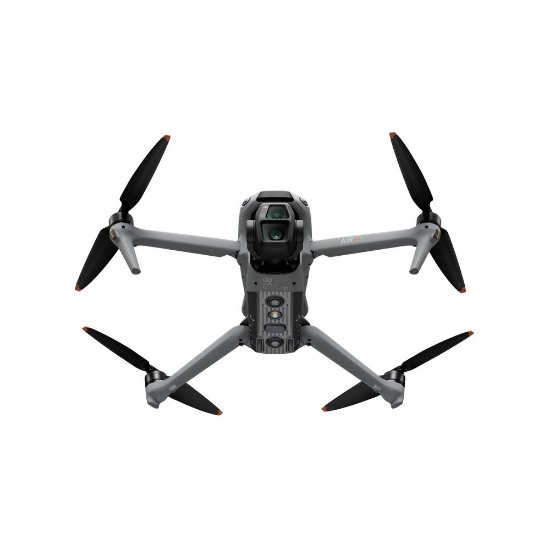 Dron DJI Air 3S Fly More Combo (DJI RC-N3), 4K UHD kamera, 3-axis gimbal, vrijeme leta do 45min, upravljanje daljinskim upravljačem, sivi