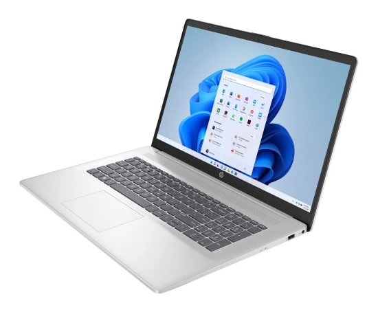 Laptop HP 17-cn4007nw / Core 7 150U, 16GB, 512GB SSD, Intel HD Graphics, 17" FHP IPS, Windows 11, srebrni