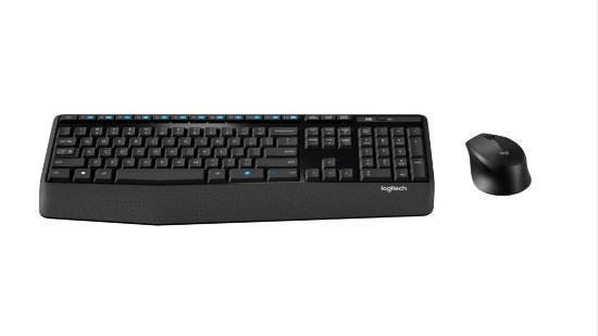 Tipkovnica + miš LOGITECH MK345 Wireless Combo, bežična, crna