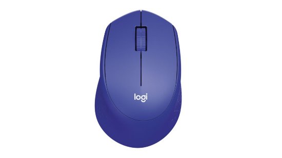 Miš LOGITECH M330 Silent Plus, optički, 1000dpi, bežični, plavi, USB