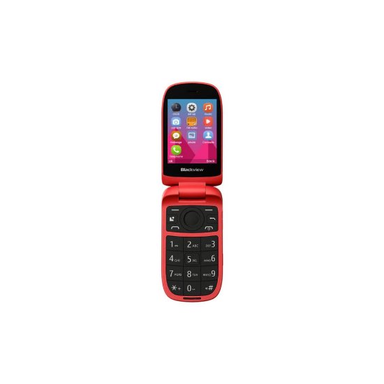 Klasični mobitel BLACKVIEW N2000, Flip, Dual SIM, crveni