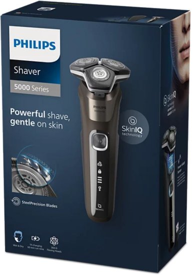 Aparat za brijanje PHILIPS S5886/30, za mokro i suho brijanje, smeđa