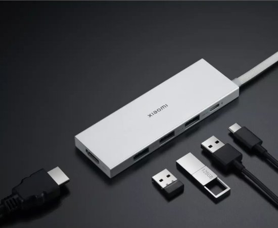 Docking station XIAOMI 5-in-1 Type-C Hub, 3x USB-A, 1x HDMI, 1x USB-C