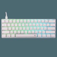 Tipkovnica WHITE SHARK GK-004221 Shinobi-2, RGB, mehanička, plavi switch, US, bijela