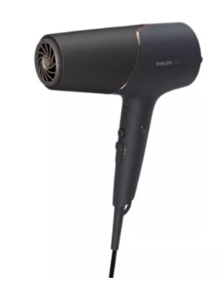 Sušilo za kosu PHILIPS BHD538/30, 2300 W, ThermoShield, difuzor, 8 puta više iona, crni