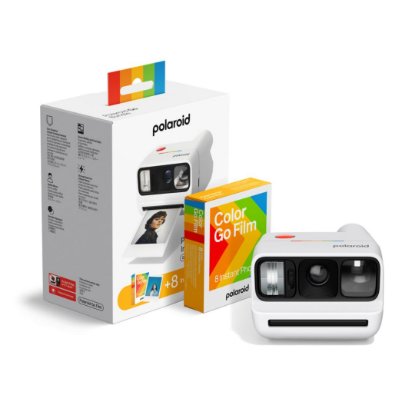 POLAROID instant fotoaparat GO , Gen.3, bijeli + Color Film Bundle (8 slika)