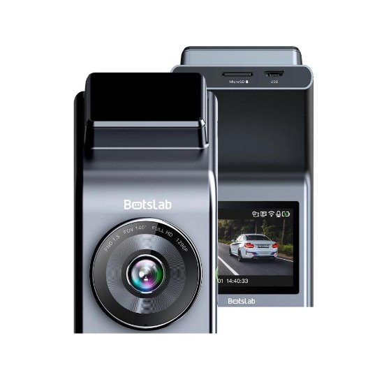 Auto kamera BOTSLAB G300H PLUS, 4K prednja + zadnja kamera, GPS, crna