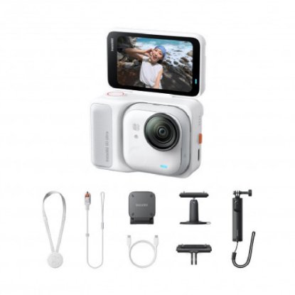 Sportska digitalna kamera INSTA360 GO Ultra, 4K, bijela, Creator Bundle