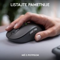 Tipkovnica + miš LOGITECH MK950 Signature Slim Combo, bežična, crna, Bolt Receiver USB