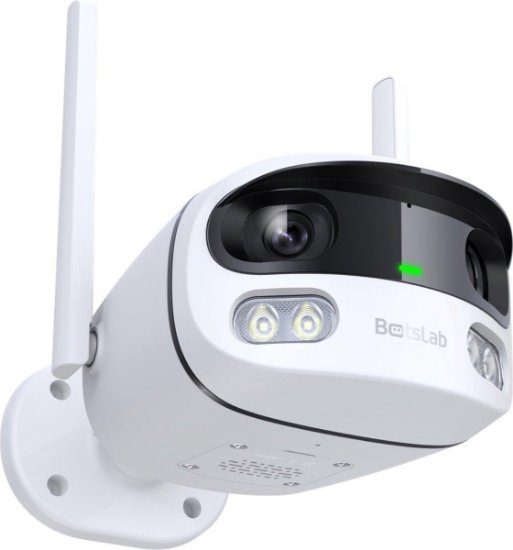 Mrežna nadzorna kamera BOTSLAB W302, Dual-Lens, 4 MP, 170°, vanjska, WiFi, bijela
