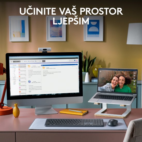 Tipkovnica + miš LOGITECH MK950 Signature Slim Combo, bežična, crna, Bolt Receiver USB