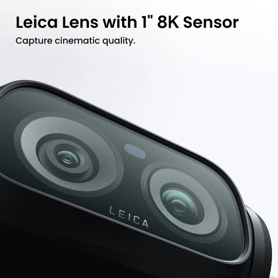 Sportska digitalna kamera INSTA360 Luna Ultra, crna, Standard Bundle